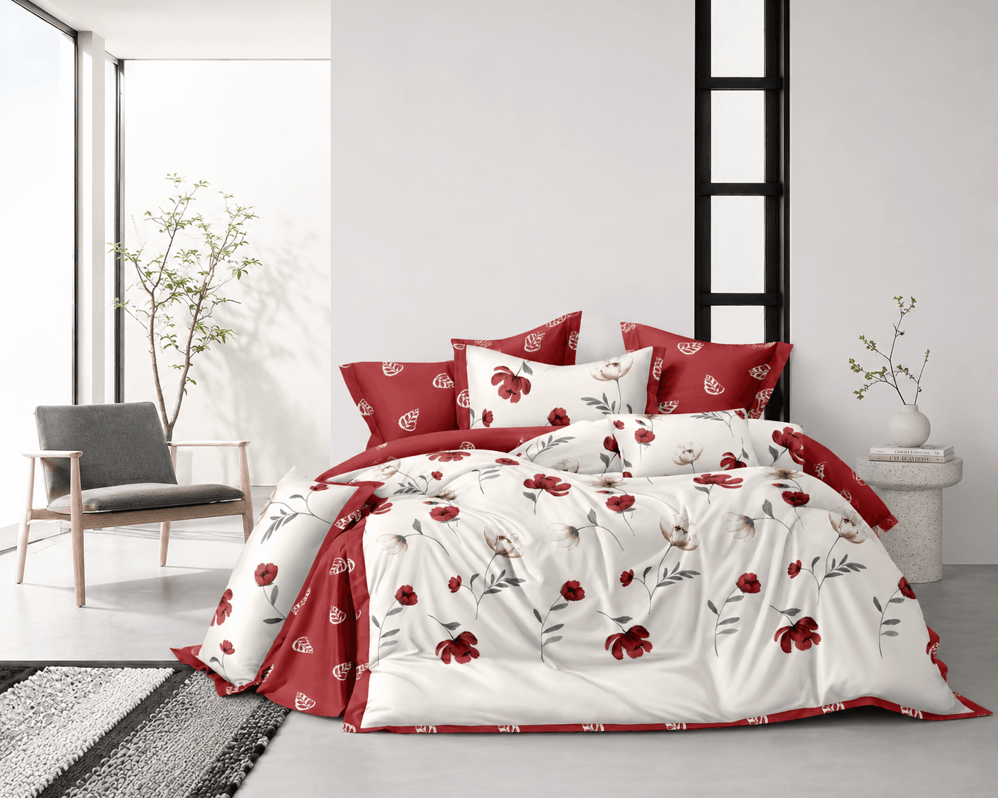 Posteljina Red Blossom