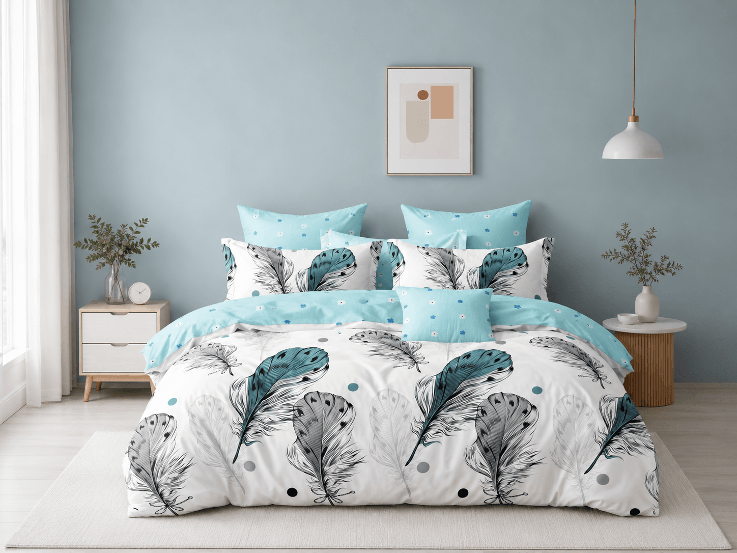 Posteljina Feather Blue