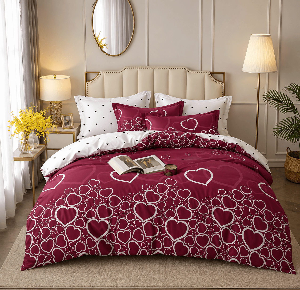 Posteljina Ruby Hearts